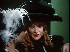 Redhead bitch put on a strapon on a bound mature slave and straddled him with pussy